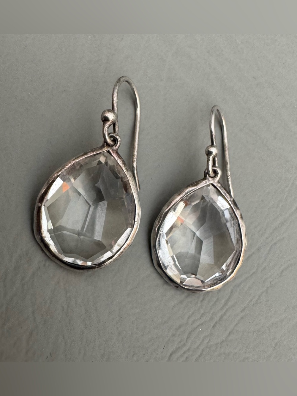 Ippolita Sterling Clear Quartz Teardrop Earrings - Picture 3 of 8